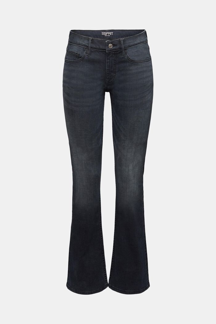 Bootcut-jeans met middelhoge taille, GREY DARK WASHED, detail image number 6