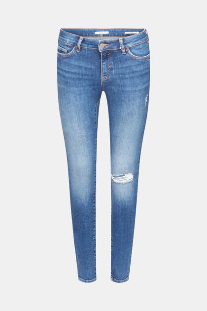 Skinny jeans, BLUE DARK WASHED, overview
