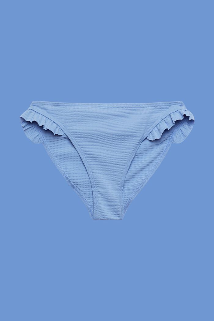 Gerecycled: gerimpeld bikinibroekje, LIGHT BLUE LAVENDER, detail image number 4
