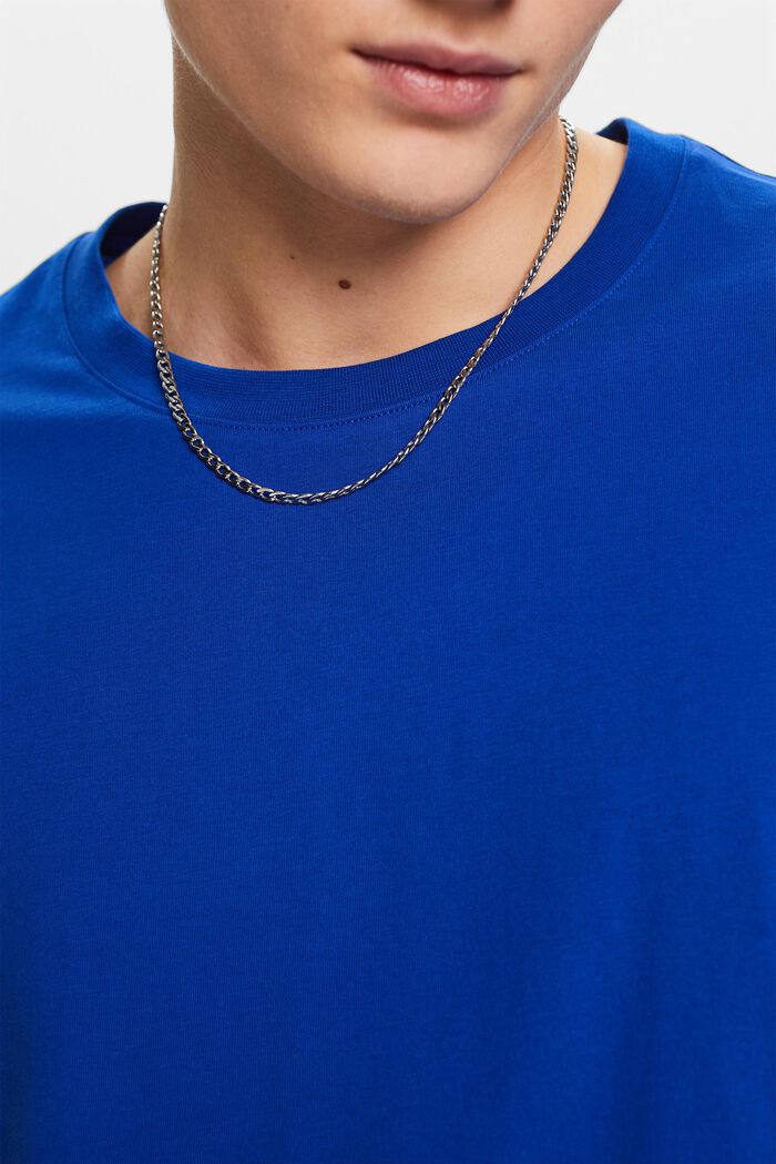 T-shirt van jersey met ronde hals, BRIGHT BLUE, detail image number 2