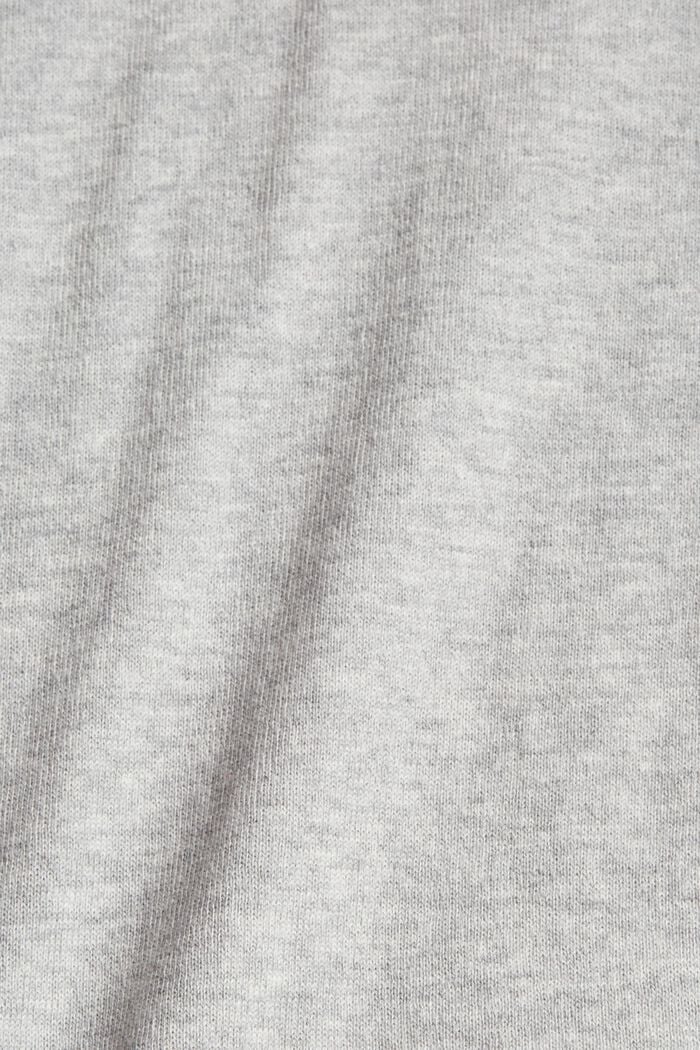 Trui met hoodie, 100% katoen, LIGHT GREY, detail image number 4