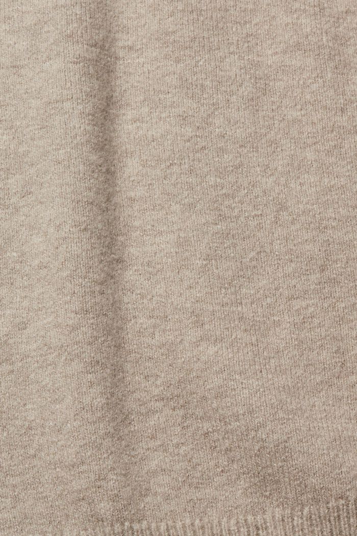 À teneur en laine : le cardigan à encolure en V, LIGHT TAUPE, detail image number 1