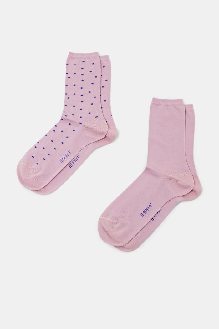 Set van 2 paar sokken, biologisch katoen, LUPINE, detail image number 0
