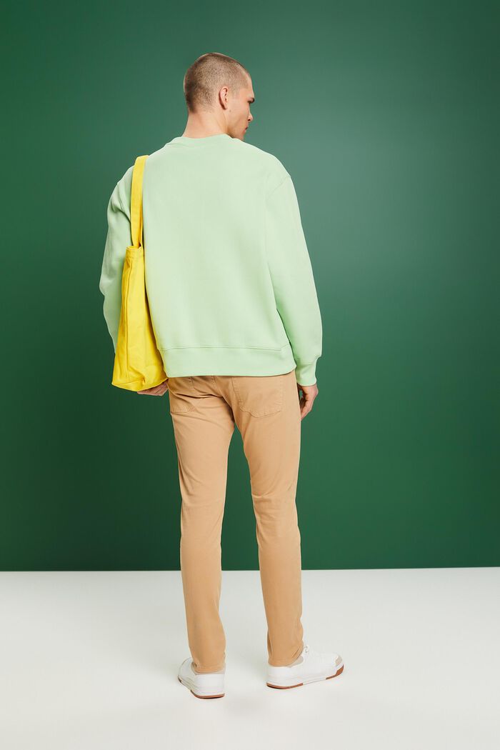 Pantalon de coupe Slim Fit, coton biologique, BEIGE, detail image number 3