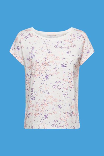 Katoenen shirt met bloemenprint