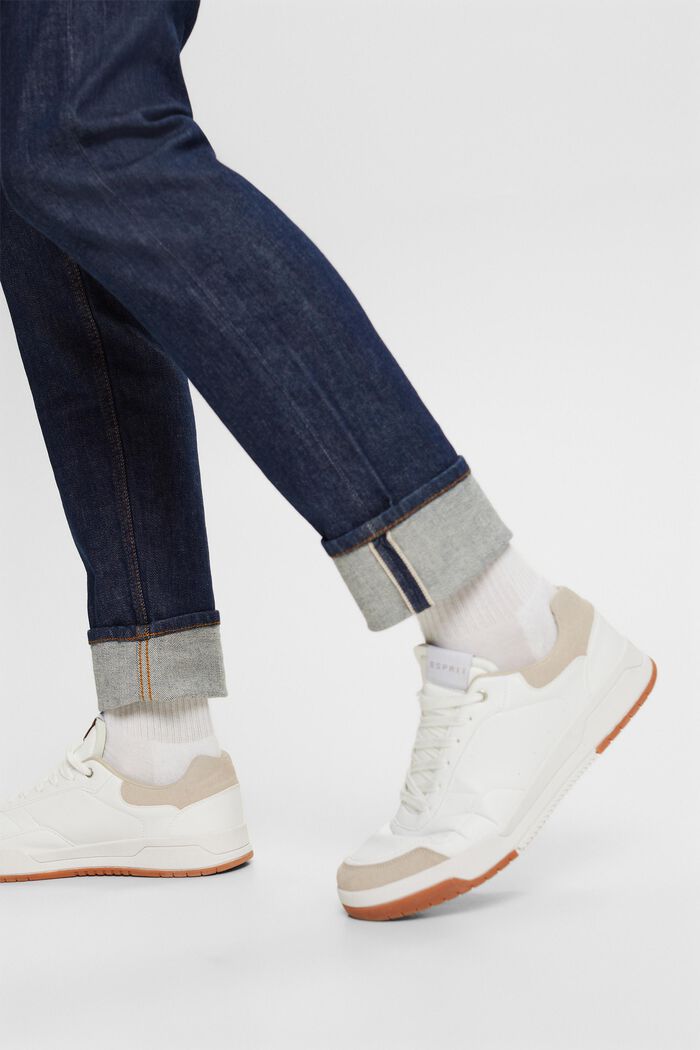 Premium slim jeans met mid rise, BLUE RINSE, detail image number 2
