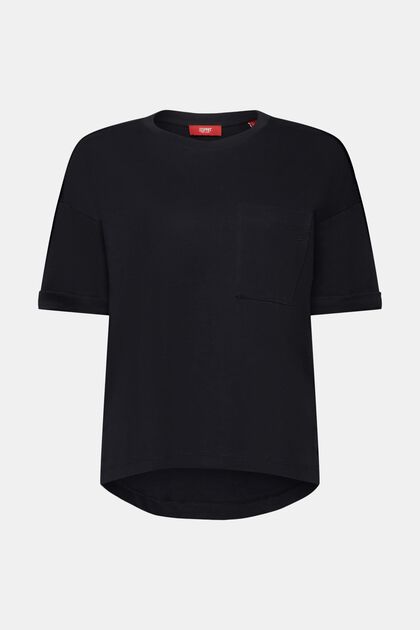T-shirt à encolure ronde, 100 % coton