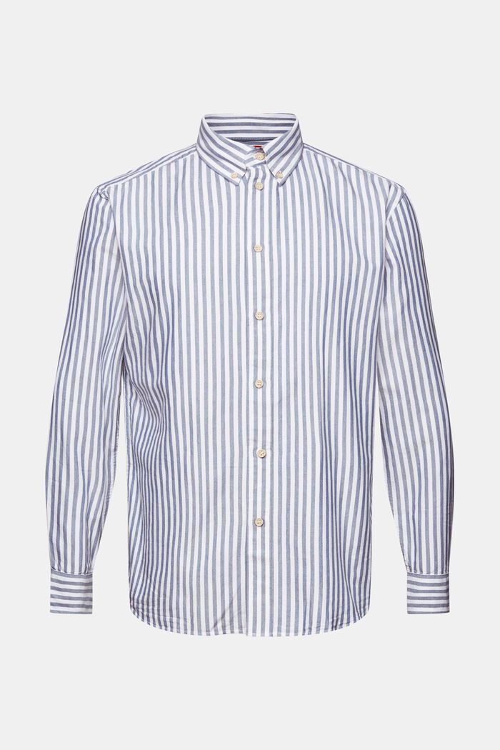 Overhemd met Oxford-strepen en buttondownkraag, GREY BLUE, detail image number 5