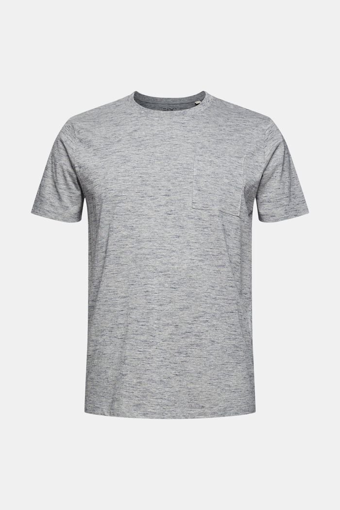 Gemêleerd jersey T-shirt, LENZING™ ECOVERO™, MEDIUM GREY, overview