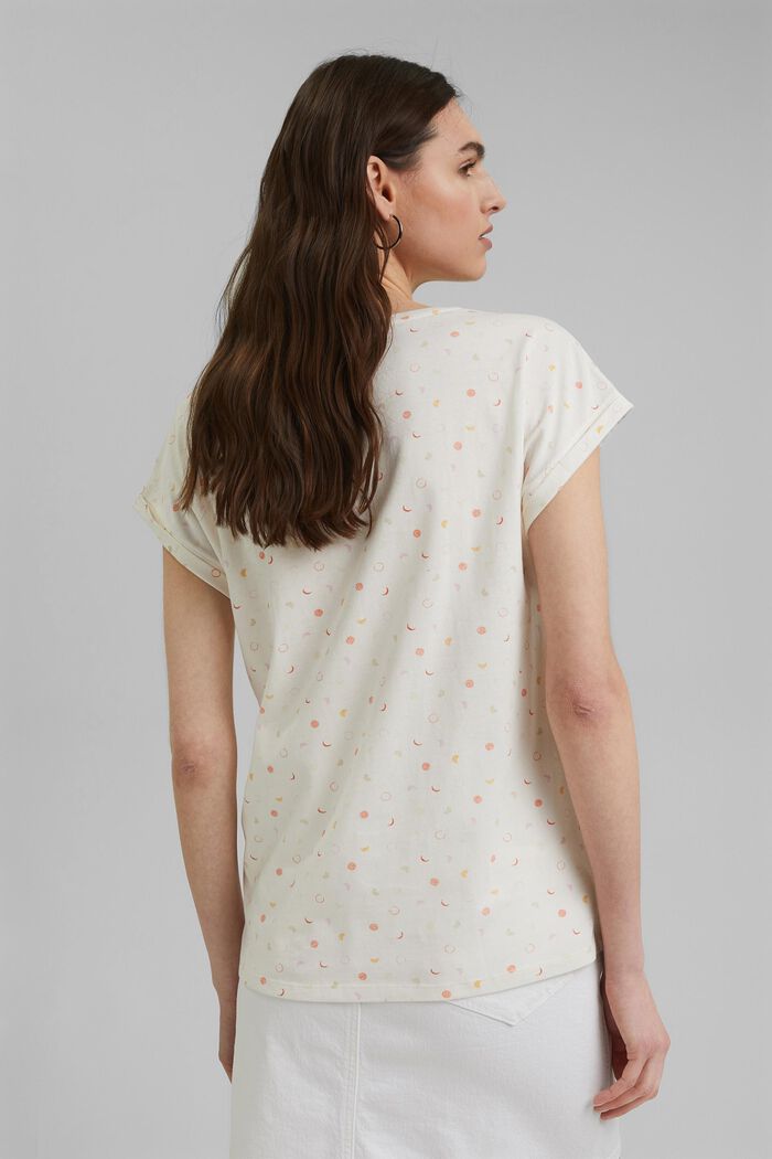 Shirt met print, van 100% organic cotton, OFF WHITE, detail image number 3
