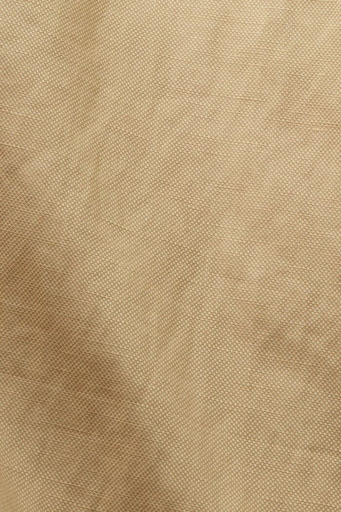 Pull-on broek met wijde pijpen, linnenmix, SAND, detail image number 5
