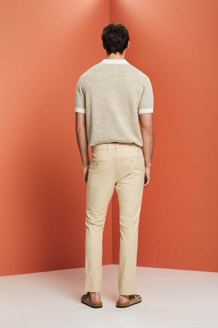 Pantalon chino d’été, LIGHT BEIGE, detail image number 3