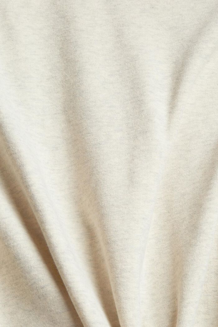 Gemêleerd sweatshirt met tunnelkoord, OFF WHITE, detail image number 4