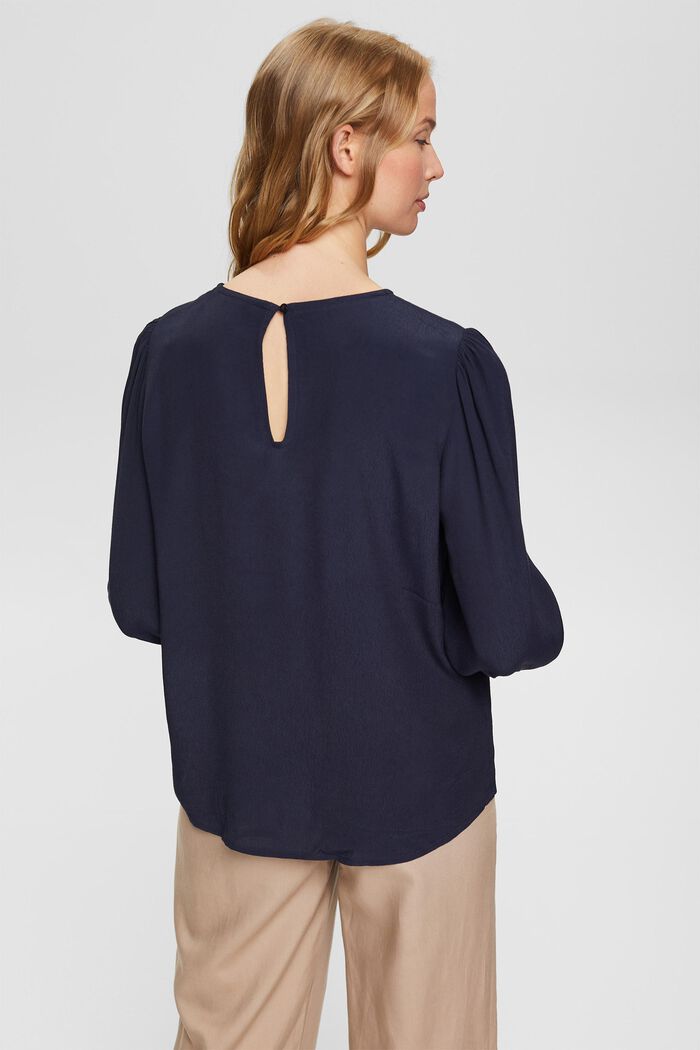 Effen blouse, NAVY, detail image number 5