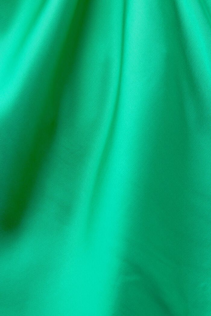Satijnen mini-jurk met wikkeleffect, GREEN, detail image number 4