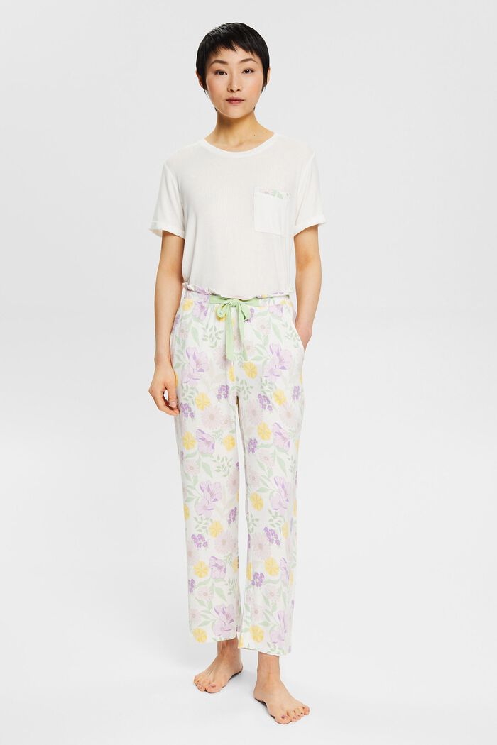 Pantalon de pyjama à motif floral, en LENZING™ ECOVERO™