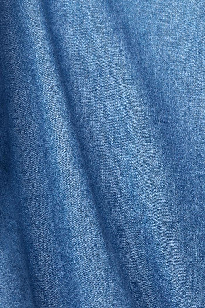 Denim overhemd met borstzak, BLUE MEDIUM WASHED, detail image number 5