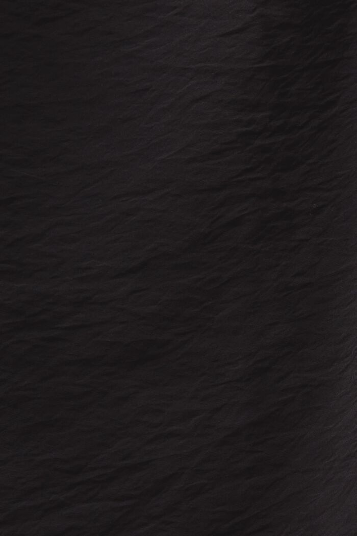 Mini-jupe portefeuille froissée, BLACK, detail image number 4