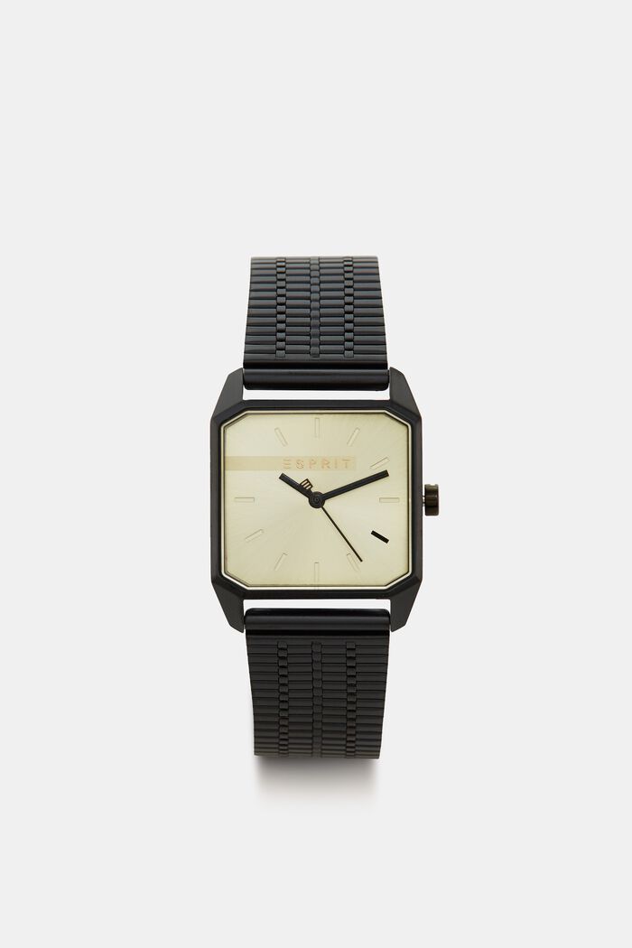Horloge van edelstaal, BLACK, detail image number 0