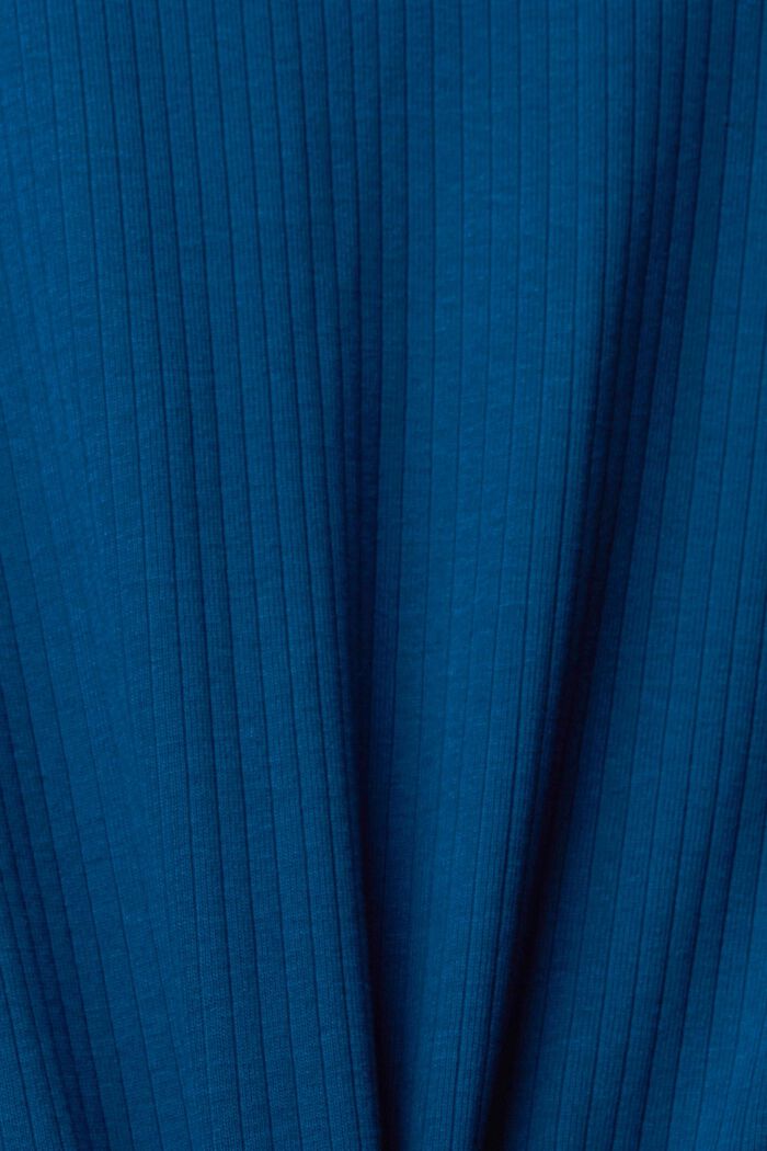 T-shirt à manches longues court doté d’un col roulé, PETROL BLUE, detail image number 5