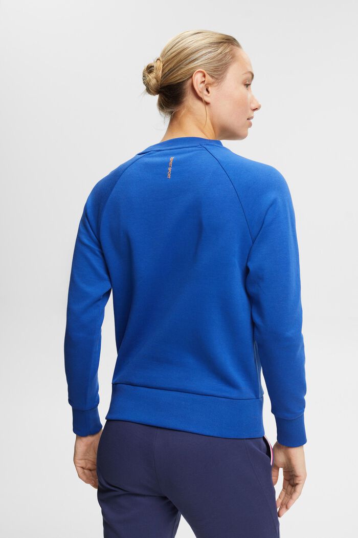 Sweatshirt met ritszakken, BRIGHT BLUE, detail image number 3