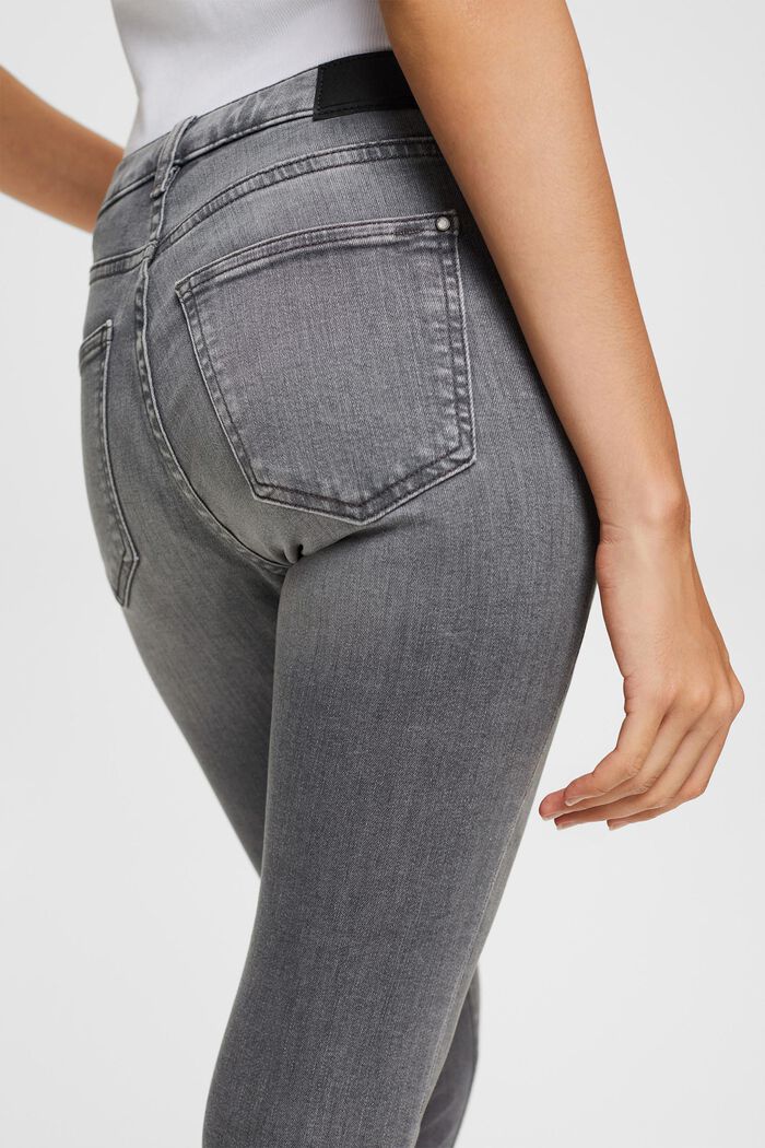 Skinny jeans met superstretch, GREY MEDIUM WASHED, detail image number 3