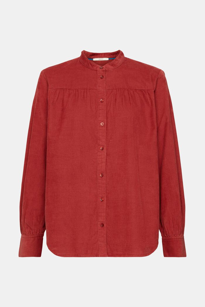 Corduroy blouse, TERRACOTTA, detail image number 6