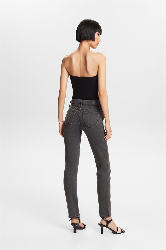 Slim fit-jeans met stretch, GREY MEDIUM WASHED, detail image number 2