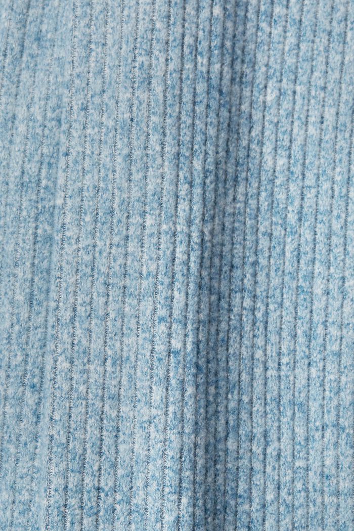 Pantalon côtelé à jambes larges, PETROL BLUE, detail image number 5