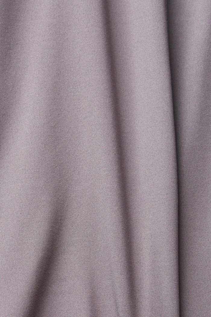 Gerecycled: top met mesh inzetten, E-DRY, TAUPE, detail image number 1