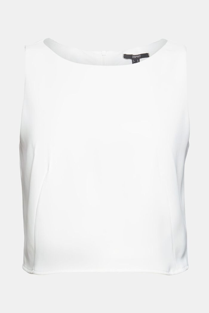 Gerecycled: cropped top, OFF WHITE, detail image number 2