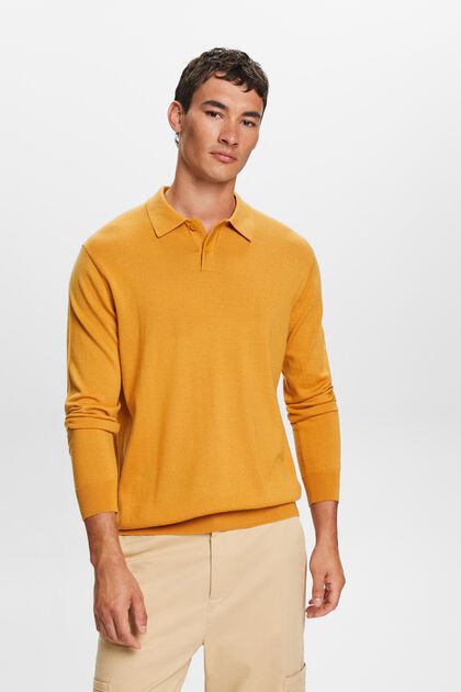 Wollen polosweater