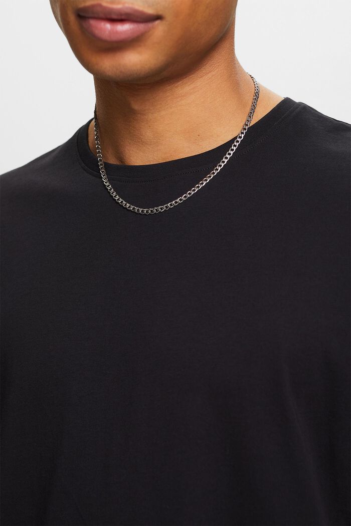 T-shirt met korte mouwen en ronde hals, BLACK, detail image number 3