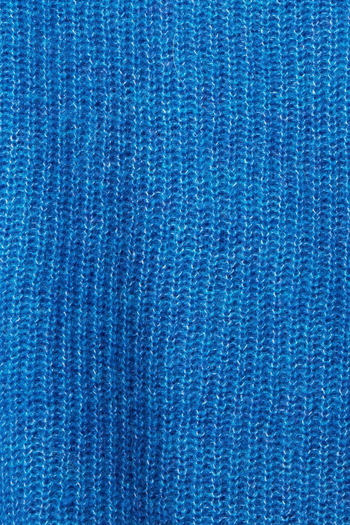 À teneur en alpaga : pull-over en maille, BLUE, detail image number 5