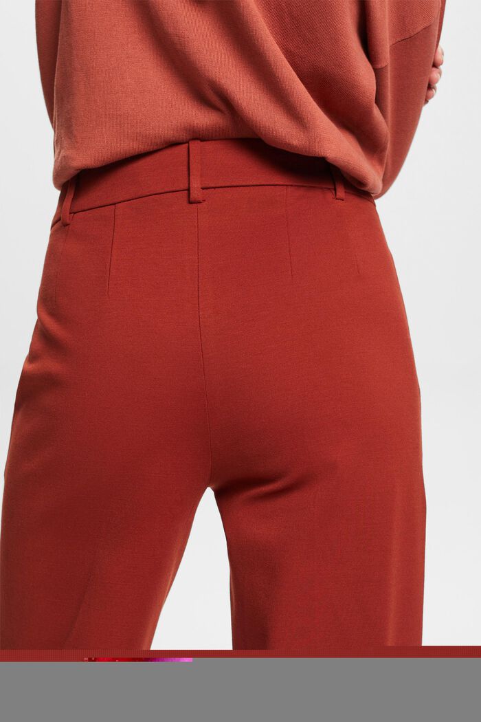 Pantalon de coupe Straight Fit en jersey punto, RUST BROWN, detail image number 2