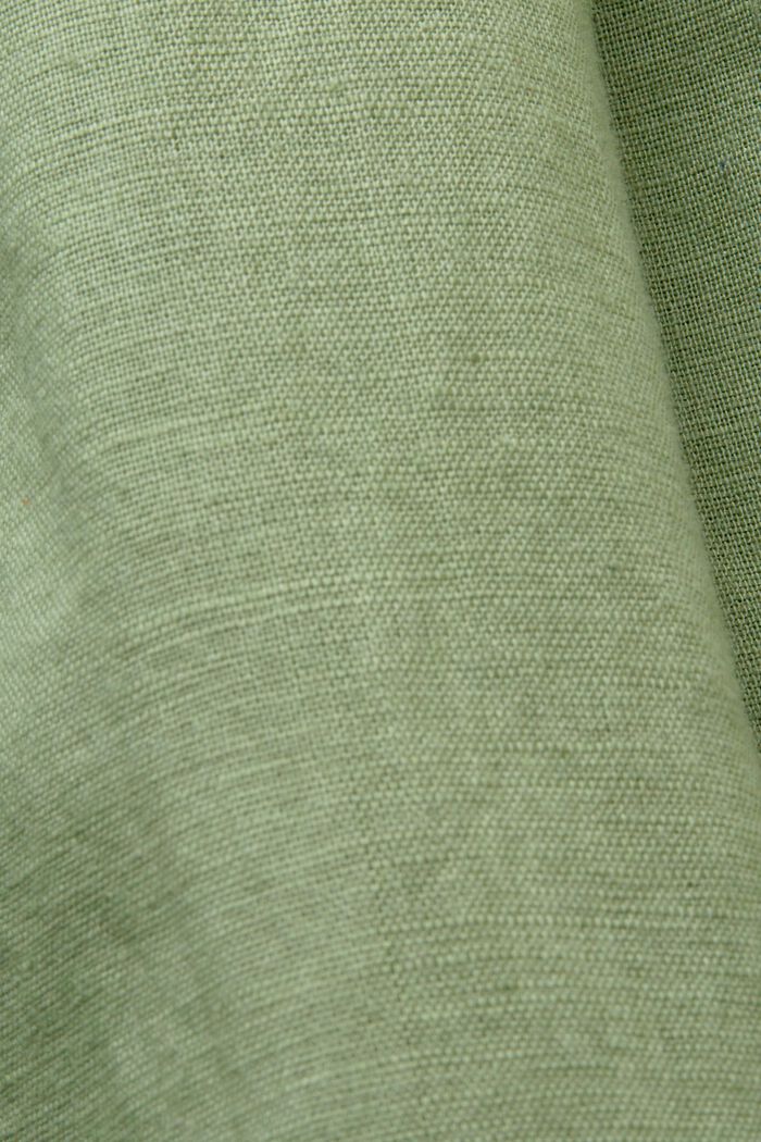 Robe fourreau en coton et lin, PALE KHAKI, detail image number 6