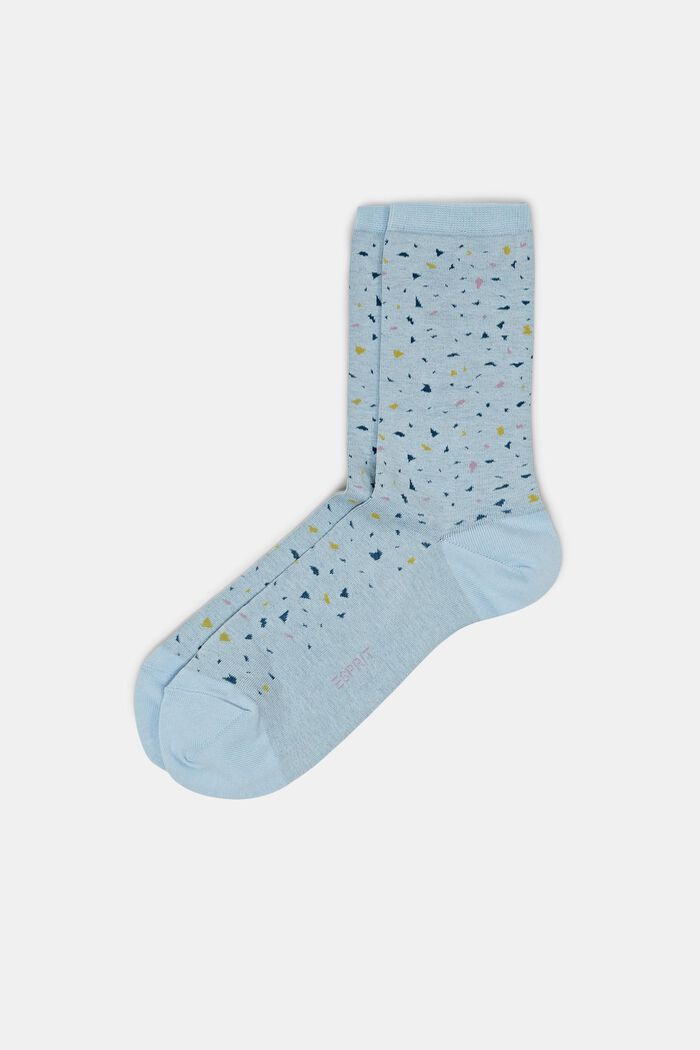 Gebreide sokken met print, CLOUD, detail image number 0