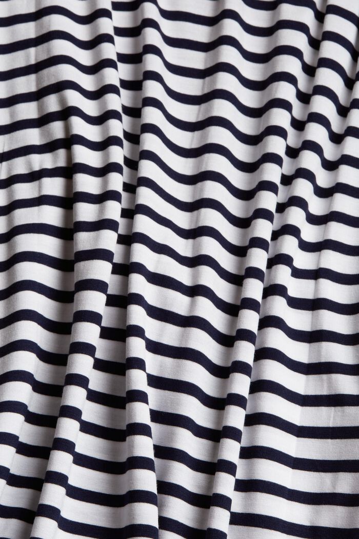 Gestreepte jersey jurk van LENZING™ ECOVERO™, NAVY, detail image number 2