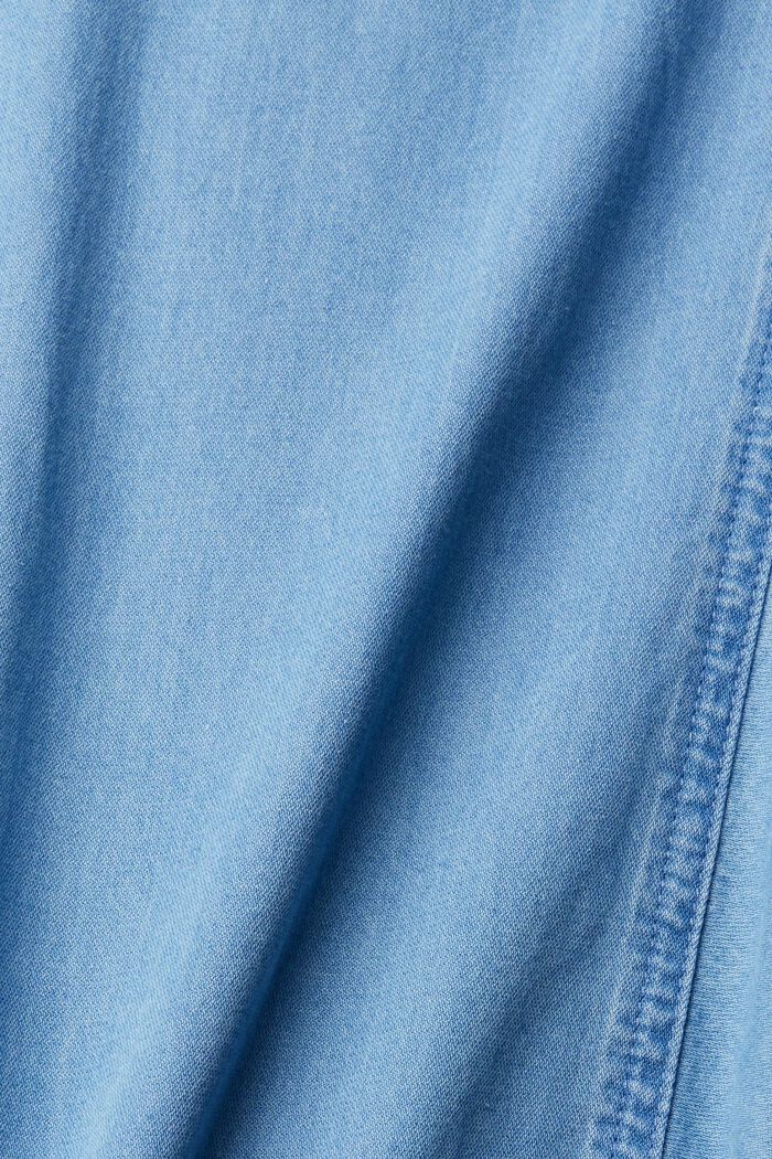 Denim blouse, BLUE LIGHT WASHED, detail image number 1