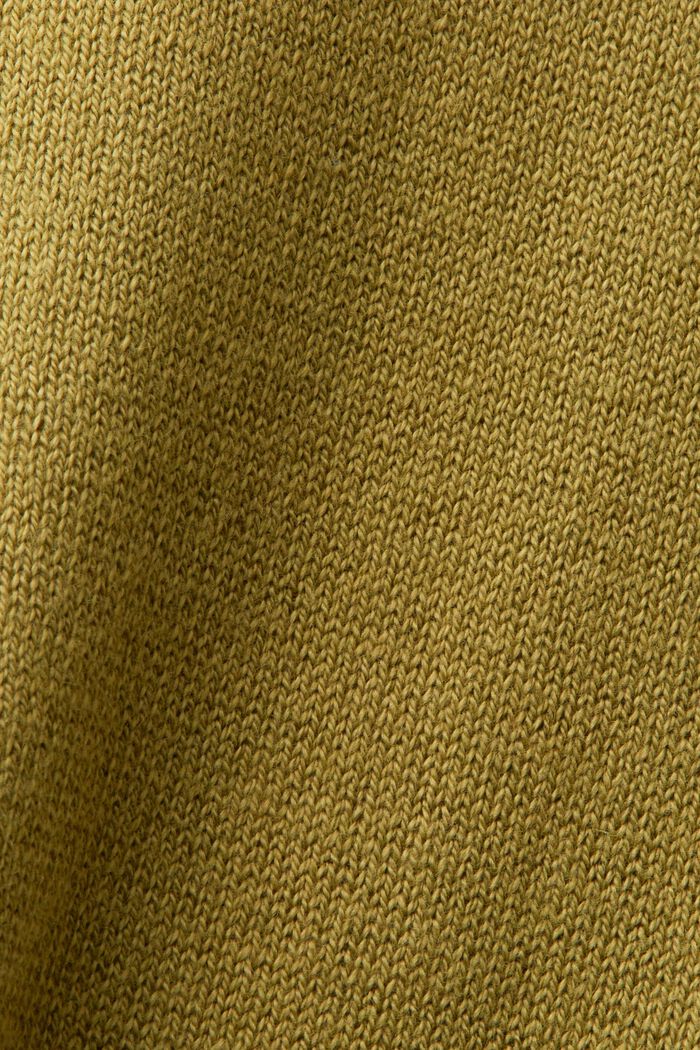 Cardigan en maille ajourée, 100 % coton, PISTACHIO GREEN, detail image number 5