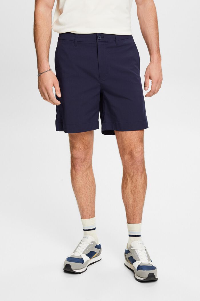Short chino en twill stretch, NAVY, detail image number 0
