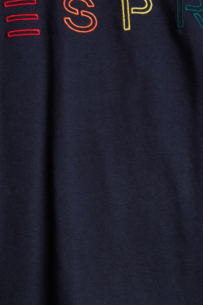 Jersey shirt met borduursel, NAVY, detail image number 4