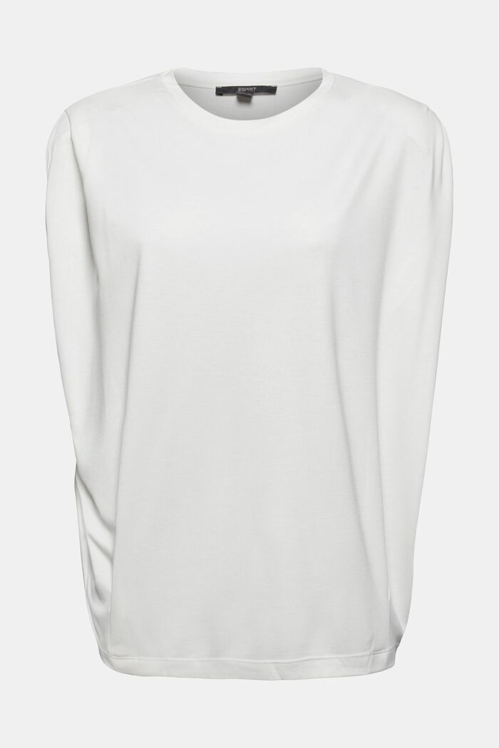 T-shirt à épaulettes, LENZING™ ECOVERO™, OFF WHITE, detail image number 0