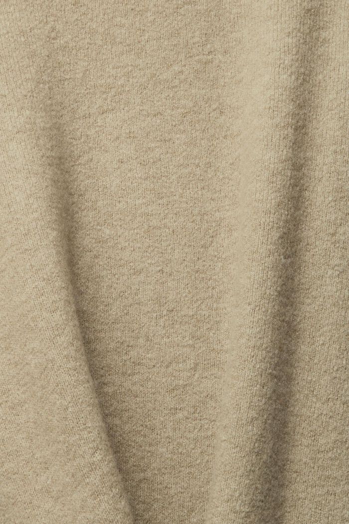 À teneur en laine : le pull-over duveteux, PALE KHAKI, detail image number 1