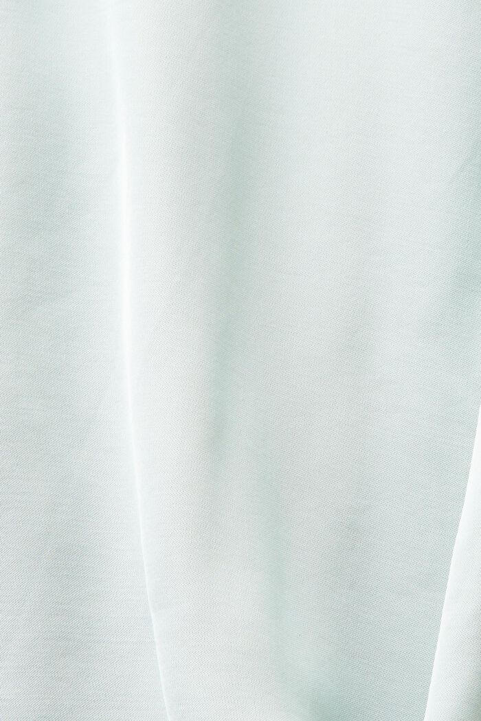 Satijnen blouse met reverskraag, LENZING™ ECOVERO™, LIGHT AQUA GREEN, detail image number 5