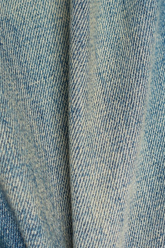 Stone washed slim fit jeans, biologisch katoen, BLUE MEDIUM WASHED, detail image number 6