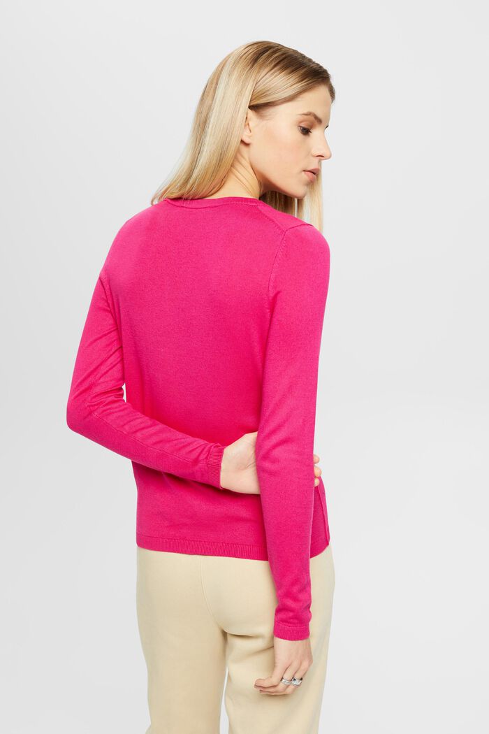 Pull-over en maille, NEW PINK FUCHSIA, detail image number 3
