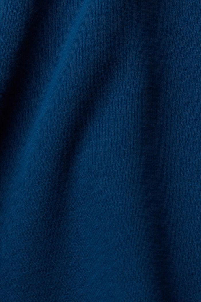 Sweat-shirt à zip court, PETROL BLUE, detail image number 5