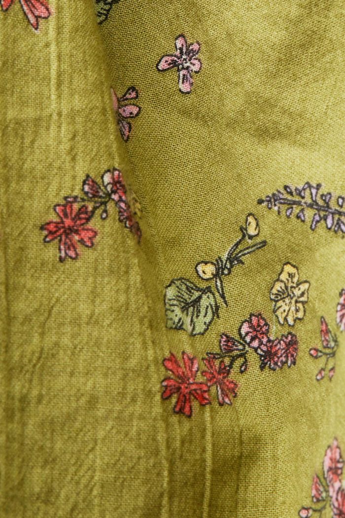 Mini-robe imprimée, 100 % coton, PISTACHIO GREEN, detail image number 5