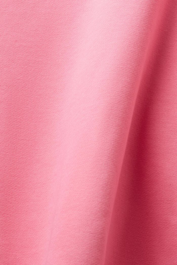 Uniseks sweatshirt van katoen-fleece met logo, PINK FUCHSIA, detail image number 7